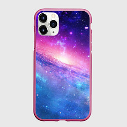 Чехол iPhone 11 Pro матовый Космическая воронка, цвет: 3D-малиновый