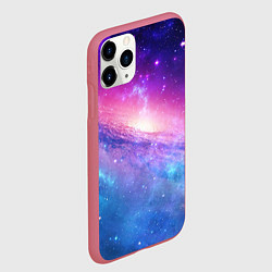 Чехол iPhone 11 Pro матовый Космическая воронка, цвет: 3D-малиновый — фото 2