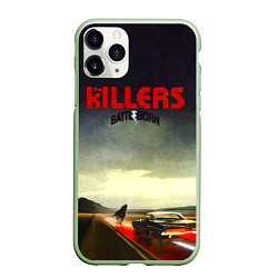 Чехол iPhone 11 Pro матовый Battle Born - The Killers, цвет: 3D-салатовый
