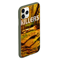 Чехол iPhone 11 Pro матовый Sawdust - The Killers, цвет: 3D-темно-зеленый — фото 2