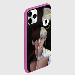 Чехол iPhone 11 Pro матовый BTS Kim Taehyung, цвет: 3D-фиолетовый — фото 2