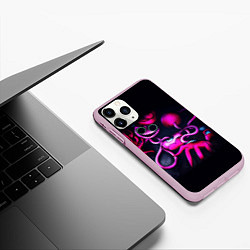 Чехол iPhone 11 Pro матовый Мамочка длинные ноги: Поппи Плейтайм, цвет: 3D-розовый — фото 2