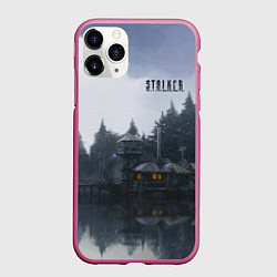 Чехол iPhone 11 Pro матовый STALKER Причал, цвет: 3D-малиновый