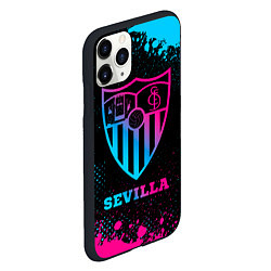 Чехол iPhone 11 Pro матовый Sevilla - neon gradient, цвет: 3D-черный — фото 2