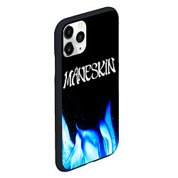 Чехол iPhone 11 Pro матовый Maneskin blue fire, цвет: 3D-черный — фото 2
