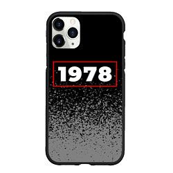 Чехол iPhone 11 Pro матовый 1978 - в красной рамке на темном, цвет: 3D-черный