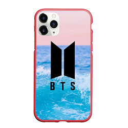 Чехол iPhone 11 Pro матовый BTS Sea, цвет: 3D-красный