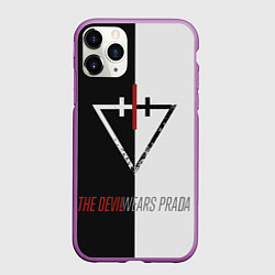 Чехол iPhone 11 Pro матовый The Devil wears prada - Логотип, цвет: 3D-фиолетовый