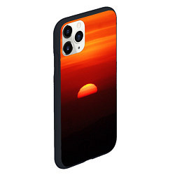 Чехол iPhone 11 Pro матовый Кавказский восход, цвет: 3D-черный — фото 2