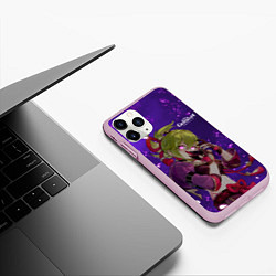 Чехол iPhone 11 Pro матовый Куки Синобу - Геншин, цвет: 3D-розовый — фото 2