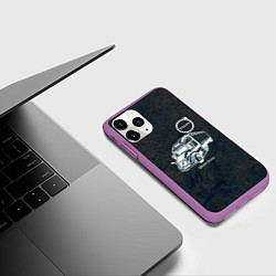 Чехол iPhone 11 Pro матовый Вольво грузовик, цвет: 3D-фиолетовый — фото 2