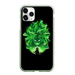 Чехол iPhone 11 Pro матовый Broly dragon ball аниме