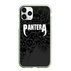 Чехол iPhone 11 Pro матовый Pantera метал - черепа
