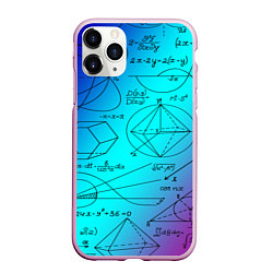 Чехол iPhone 11 Pro матовый Неоновая формула, цвет: 3D-розовый