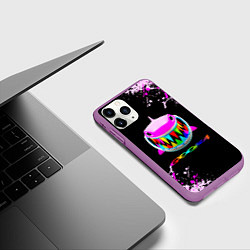 Чехол iPhone 11 Pro матовый 6IX9INE- GOOBA - краска, цвет: 3D-фиолетовый — фото 2