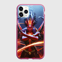 Чехол iPhone 11 Pro матовый Квин оф пэйн, цвет: 3D-малиновый