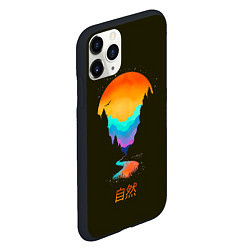 Чехол iPhone 11 Pro матовый Nature - minimalism Japan, цвет: 3D-черный — фото 2