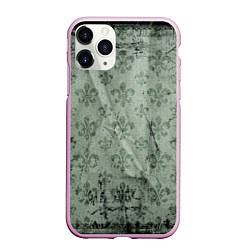 Чехол iPhone 11 Pro матовый Старая затёртая мешковина с принтом, цвет: 3D-розовый