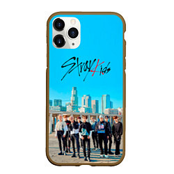 Чехол iPhone 11 Pro матовый Stray Kids Double Knot, цвет: 3D-коричневый