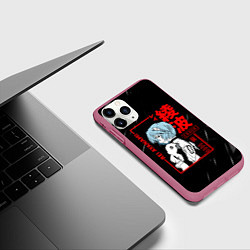 Чехол iPhone 11 Pro матовый Рей Аянами - Евангелион - Eva 00, цвет: 3D-малиновый — фото 2