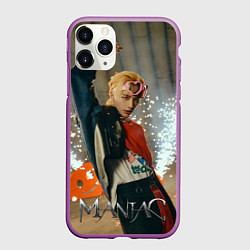 Чехол iPhone 11 Pro матовый Hyunjin Maniac, цвет: 3D-фиолетовый