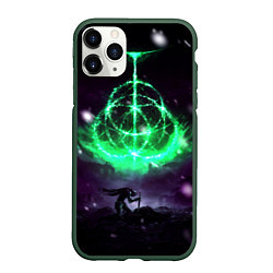 Чехол iPhone 11 Pro матовый Elden ring art, цвет: 3D-темно-зеленый