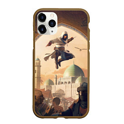 Чехол iPhone 11 Pro матовый Assassins Creed Mirage, цвет: 3D-коричневый