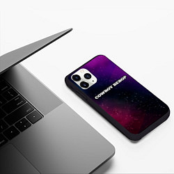 Чехол iPhone 11 Pro матовый Cowboy Bebop gradient space, цвет: 3D-черный — фото 2