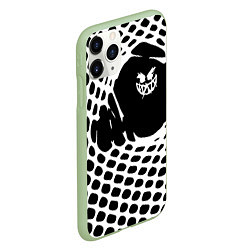 Чехол iPhone 11 Pro матовый Pyrokinesis - абстракция, цвет: 3D-салатовый — фото 2