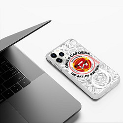 Чехол iPhone 11 Pro матовый Capoeira The art of survival, цвет: 3D-белый — фото 2