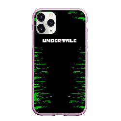 Чехол iPhone 11 Pro матовый Undertale game сердечко