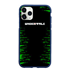 Чехол iPhone 11 Pro матовый Undertale game сердечко, цвет: 3D-тёмно-синий