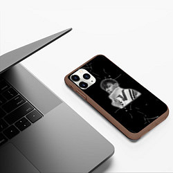 Чехол iPhone 11 Pro матовый Рэп тима белорусских, цвет: 3D-коричневый — фото 2
