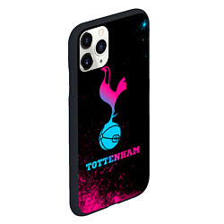 Чехол iPhone 11 Pro матовый Tottenham - neon gradient, цвет: 3D-черный — фото 2