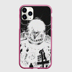 Чехол iPhone 11 Pro матовый Dead Inside Rage, цвет: 3D-малиновый