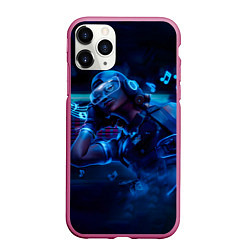 Чехол iPhone 11 Pro матовый Valorant Raze, Музыка, цвет: 3D-малиновый