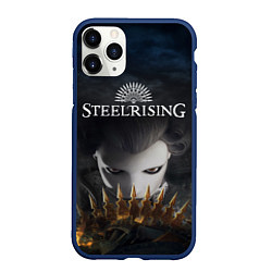 Чехол iPhone 11 Pro матовый Steelrising, цвет: 3D-тёмно-синий