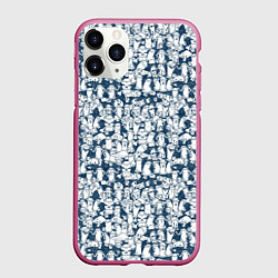 Чехол iPhone 11 Pro матовый Баллончик с краской граффити, цвет: 3D-малиновый