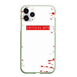 Чехол iPhone 11 Pro матовый Critical ops красные брызги