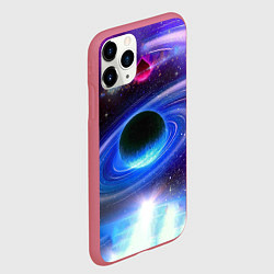 Чехол iPhone 11 Pro матовый Центр галактики, цвет: 3D-малиновый — фото 2