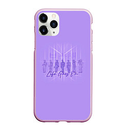 Чехол iPhone 11 Pro матовый BTS live goes on purple, цвет: 3D-розовый