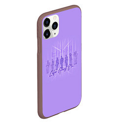 Чехол iPhone 11 Pro матовый BTS live goes on purple, цвет: 3D-коричневый — фото 2