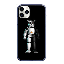 Чехол iPhone 11 Pro матовый Monokuma and FNAF, цвет: 3D-серый
