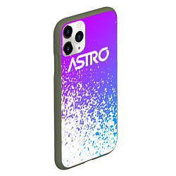 Чехол iPhone 11 Pro матовый Astro neon, цвет: 3D-темно-зеленый — фото 2