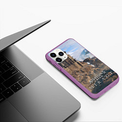 Чехол iPhone 11 Pro матовый Руины замка - AC Mirage, цвет: 3D-фиолетовый — фото 2