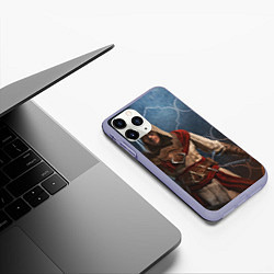 Чехол iPhone 11 Pro матовый Рошан Ассассинс крид, цвет: 3D-светло-сиреневый — фото 2