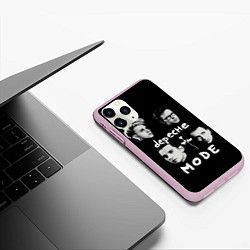 Чехол iPhone 11 Pro матовый Depeche Mode portrait, цвет: 3D-розовый — фото 2
