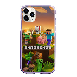 Чехол iPhone 11 Pro матовый Владислав Minecraft