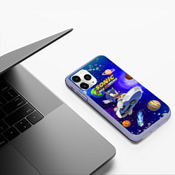 Чехол iPhone 11 Pro матовый Sonic Free Riders - Hedgehog - Racer, цвет: 3D-светло-сиреневый — фото 2