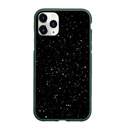 Чехол iPhone 11 Pro матовый Космический Снег, цвет: 3D-темно-зеленый